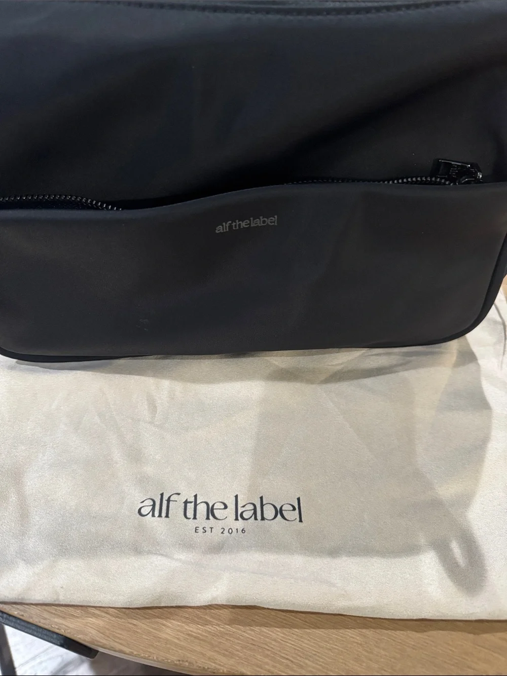Alf the Label the Jacky Pram Caddy-Black /gunmetal  Bag